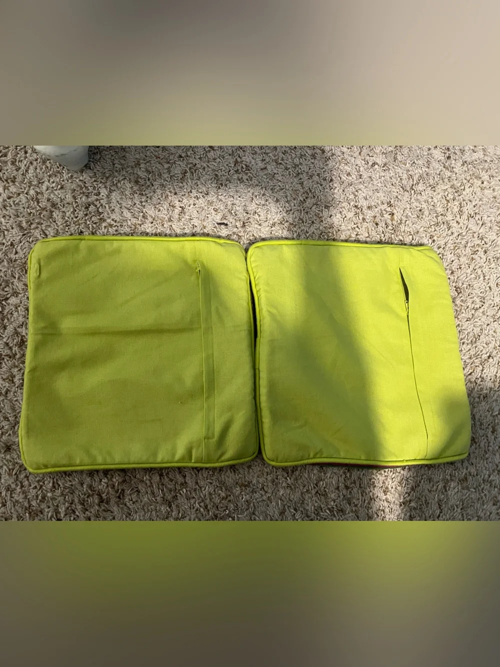 Crate & Barrel vintage Sangria/Picnic 12x12 decorative pillow covers -set of 2